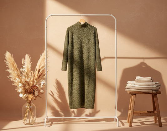 Wooly Dark Green Coat