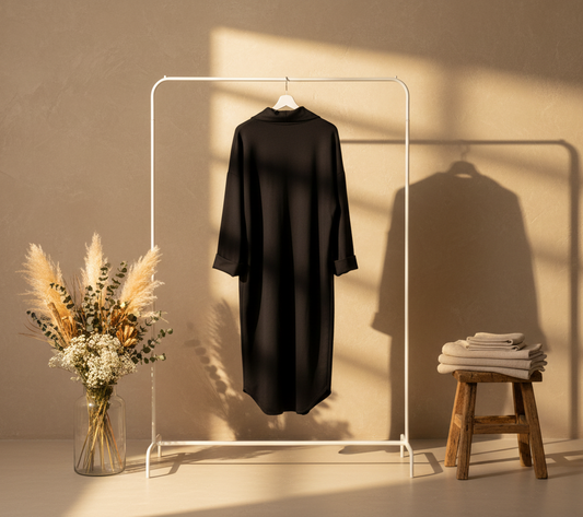 Black Plush Coat