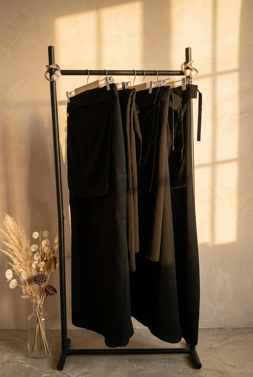 Bedoon Essm Charmed Black Niqab Set