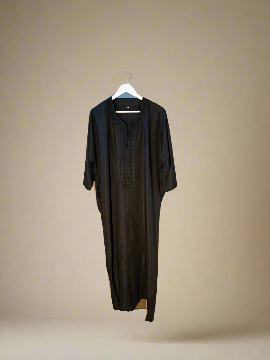 Long Sfif Black Thobe