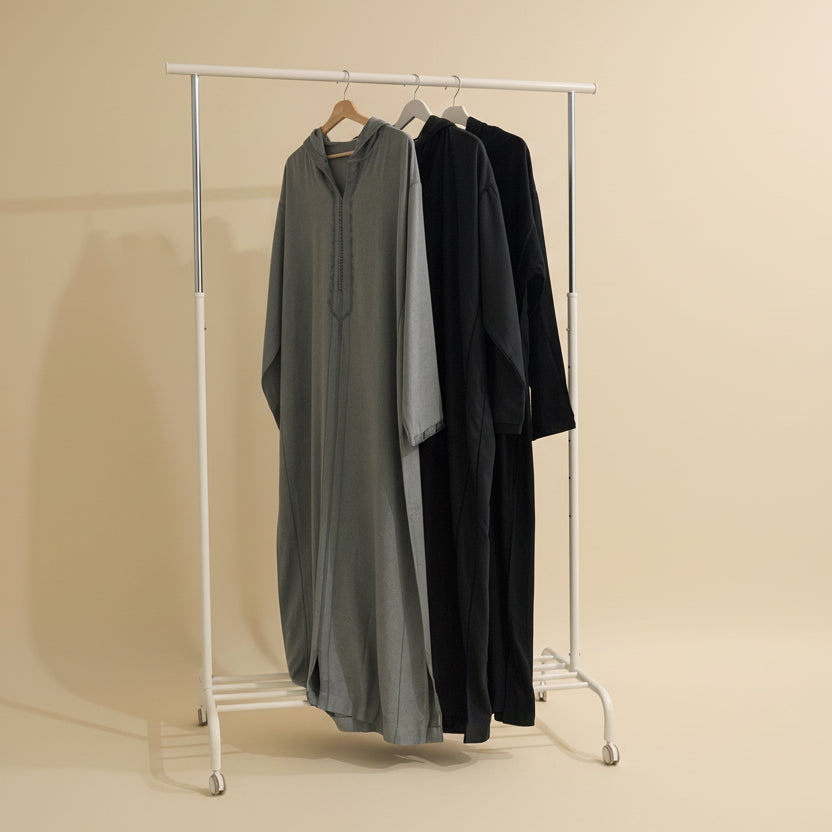 Grey Cashmere Jallabiyya