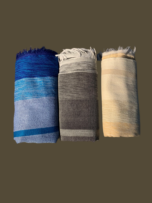 Beige Themed Moroccan Crafted Towel