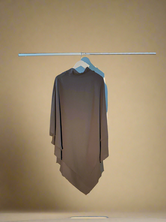 Double Layer Taupe Khimar
