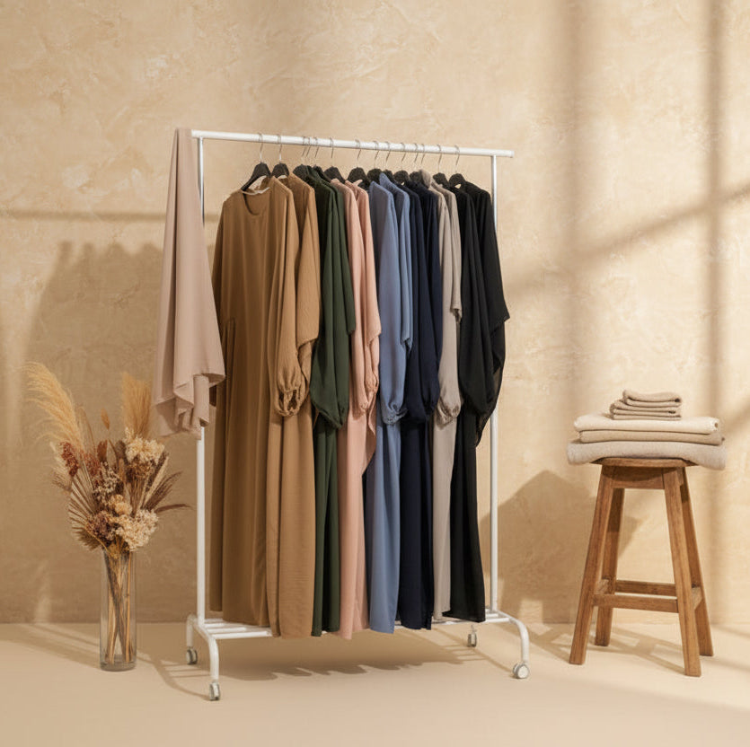 Hazel Brown Spear Khimar Set