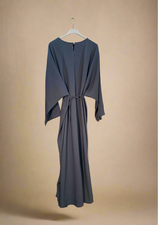 Flow-Tie Blue Dress