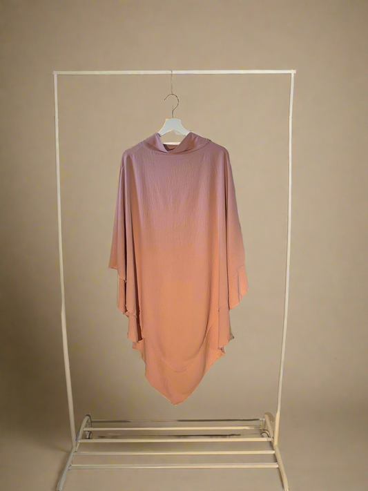 Double Layer Pink Khimar