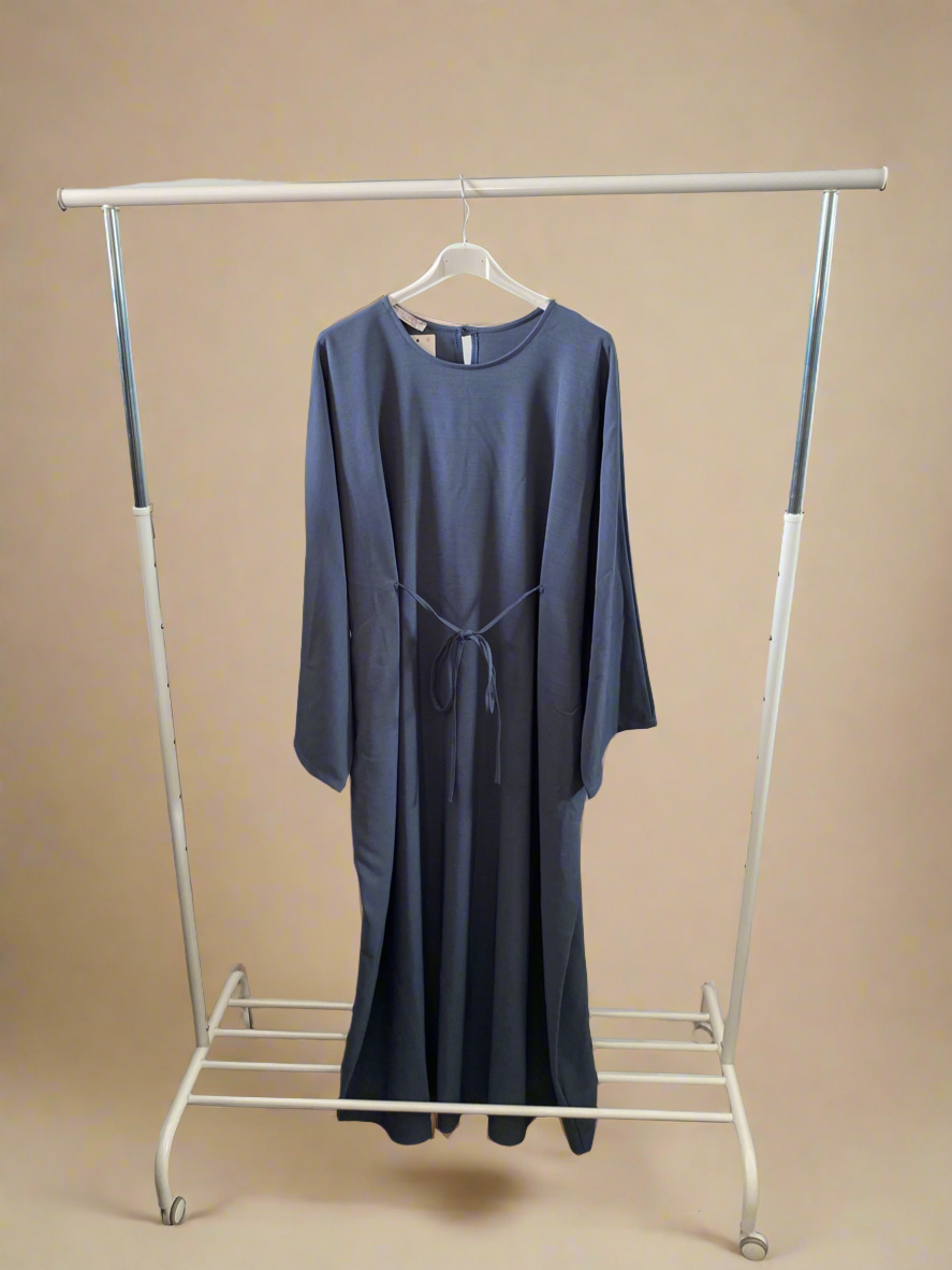 Flow-Tie Blue Dress