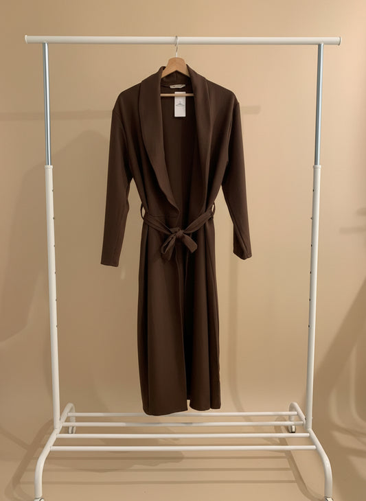 Sleek Brown Wind Coat