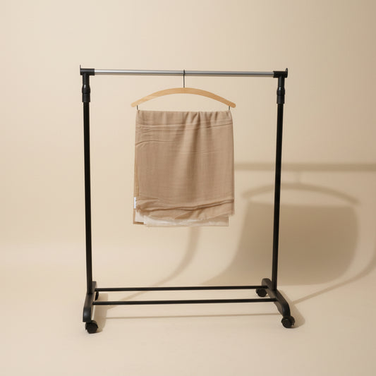 Fading Beige Fluffy Scarf