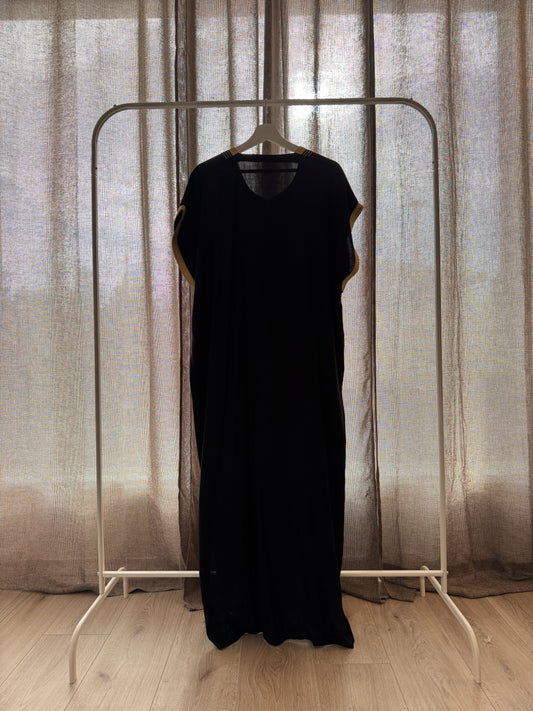 Black & Gold Home Kaftan