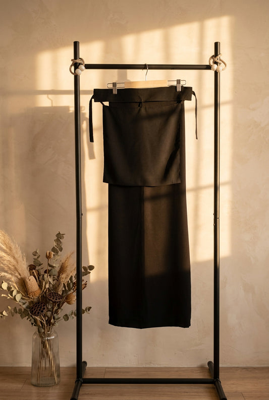 Stringed Black Niqab Set