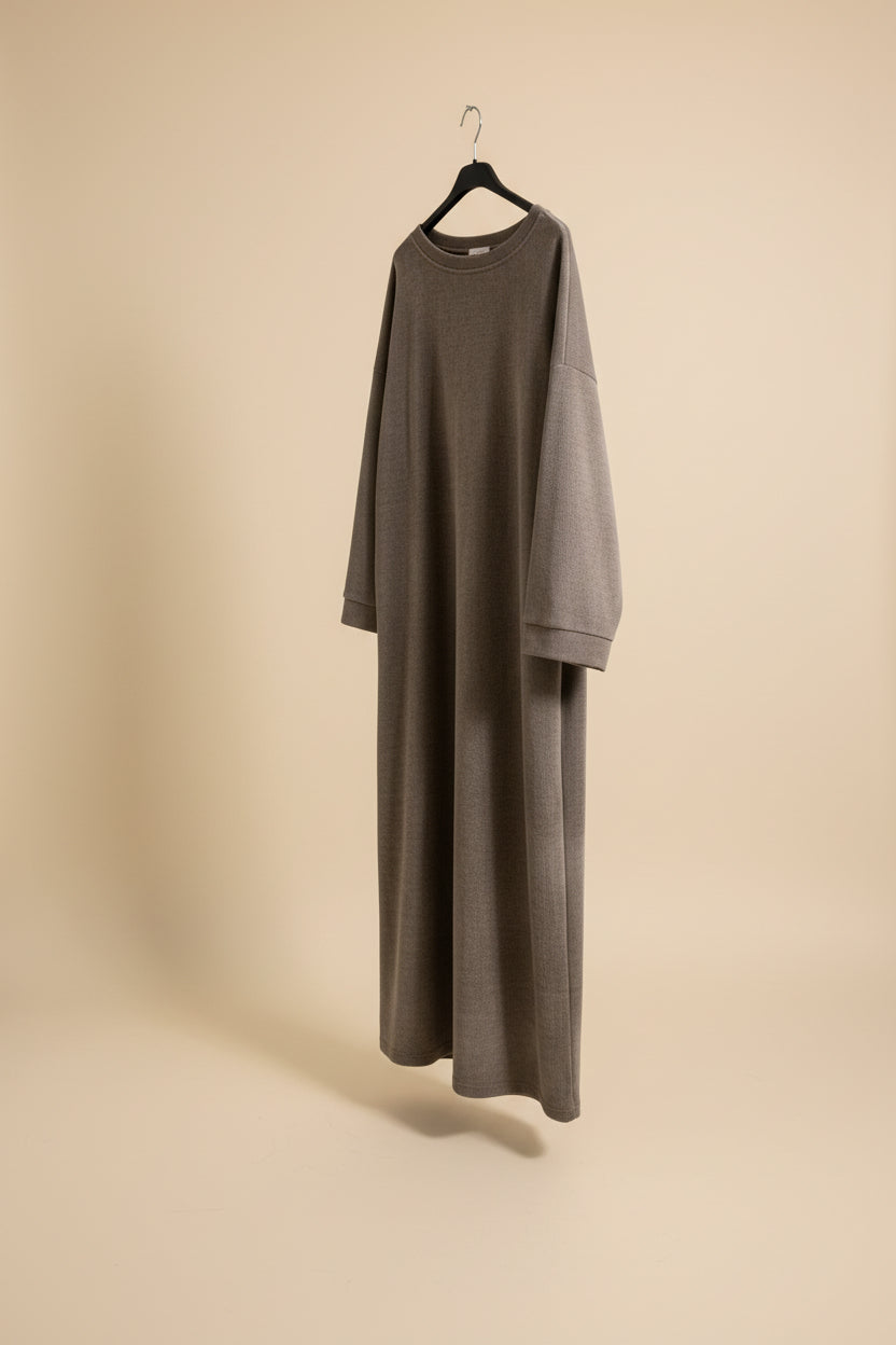 Thick Taupe Rugged Dress