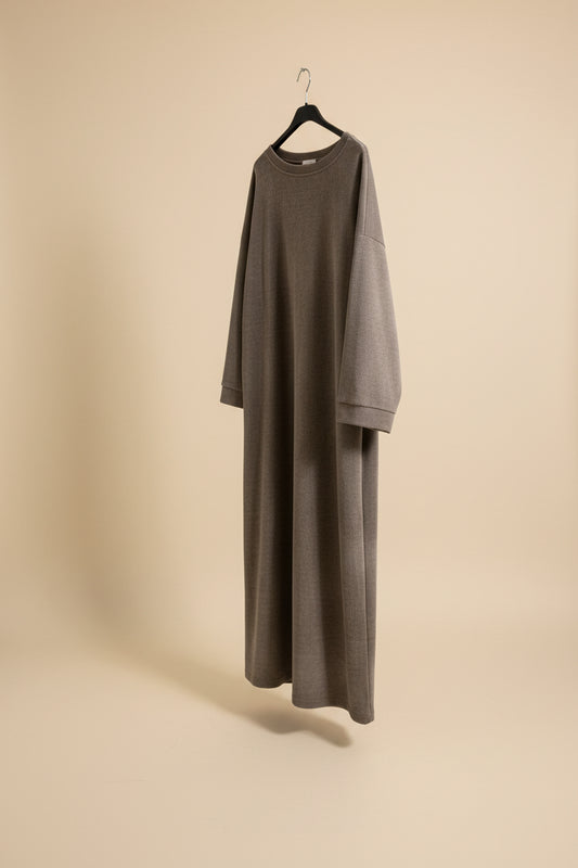 Thick Taupe Rugged Dress