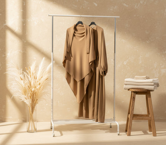 Hazel Brown Spear Khimar Set