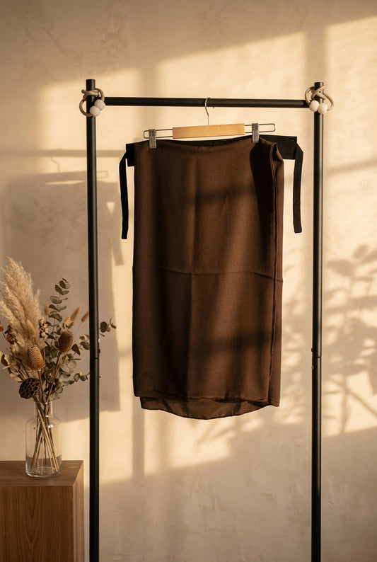 Bedoon Essm Charmed Choco Black Niqab Set