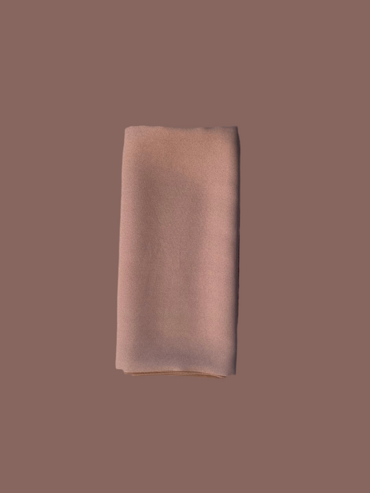 Rosé Brown Chiffon Hijab