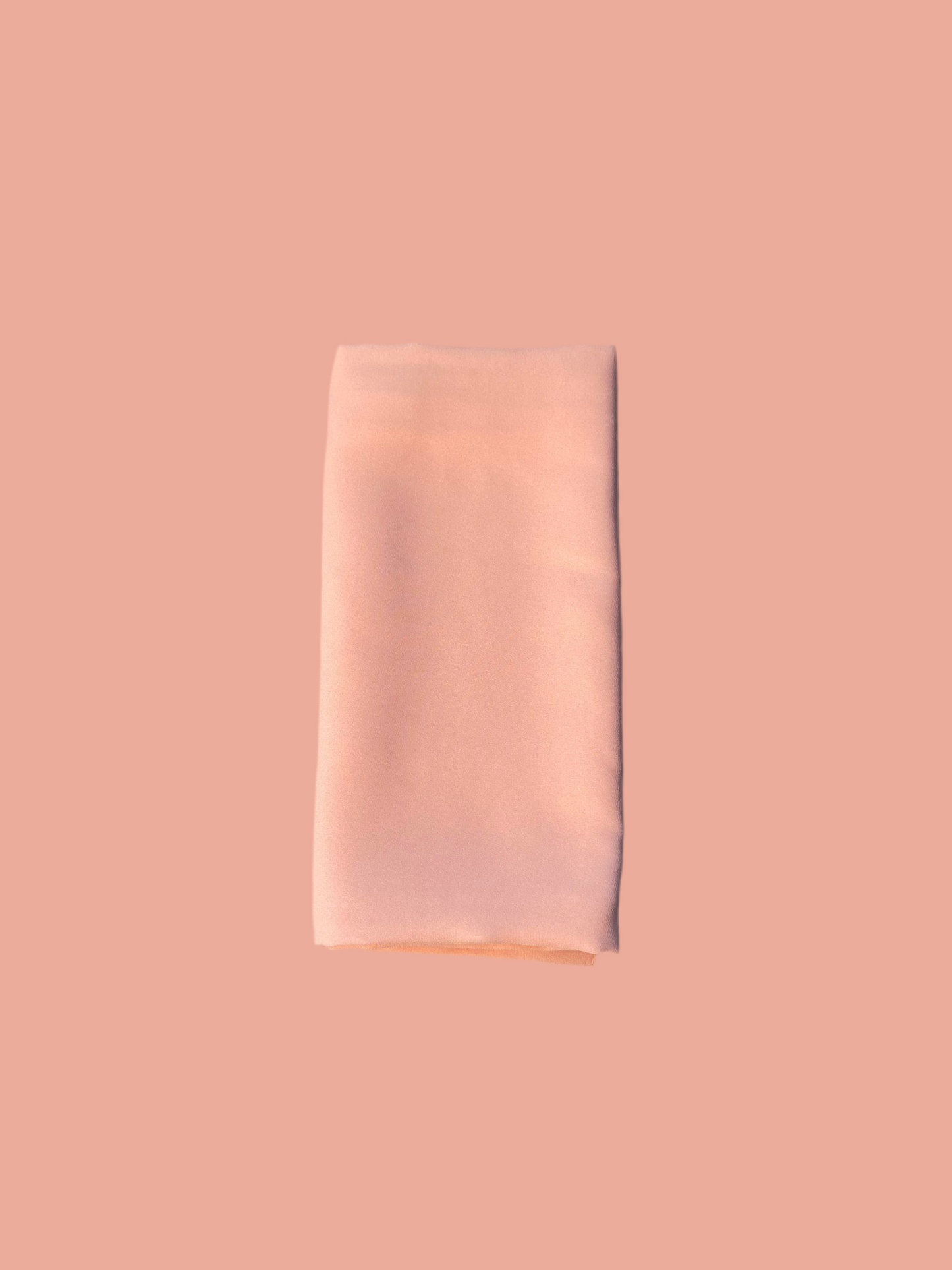 Peachy Pink Chiffon Hijab