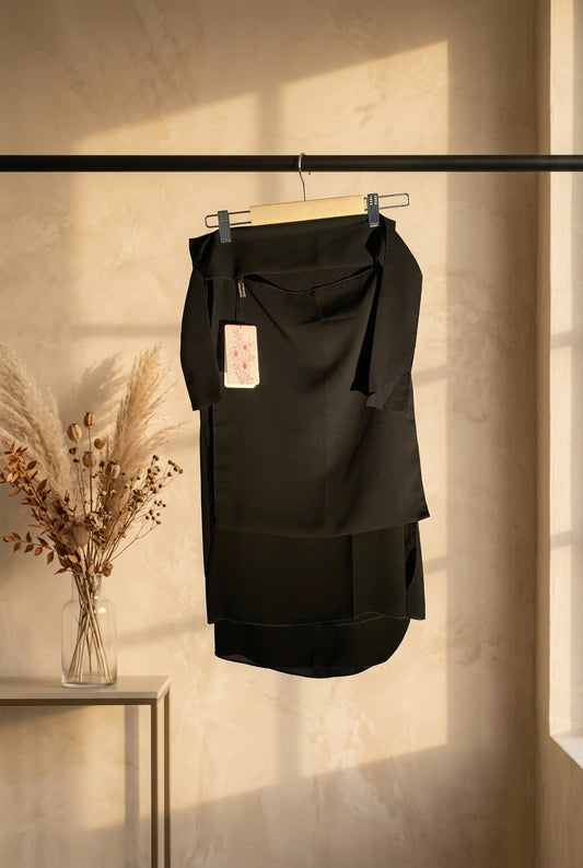 Thick Ties Charmed Black Niqab Set