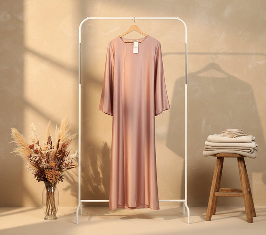 Silky Rose Ball Gown