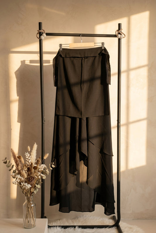 Pinched & Eyeflaped Sittar Black Niqab Cape
