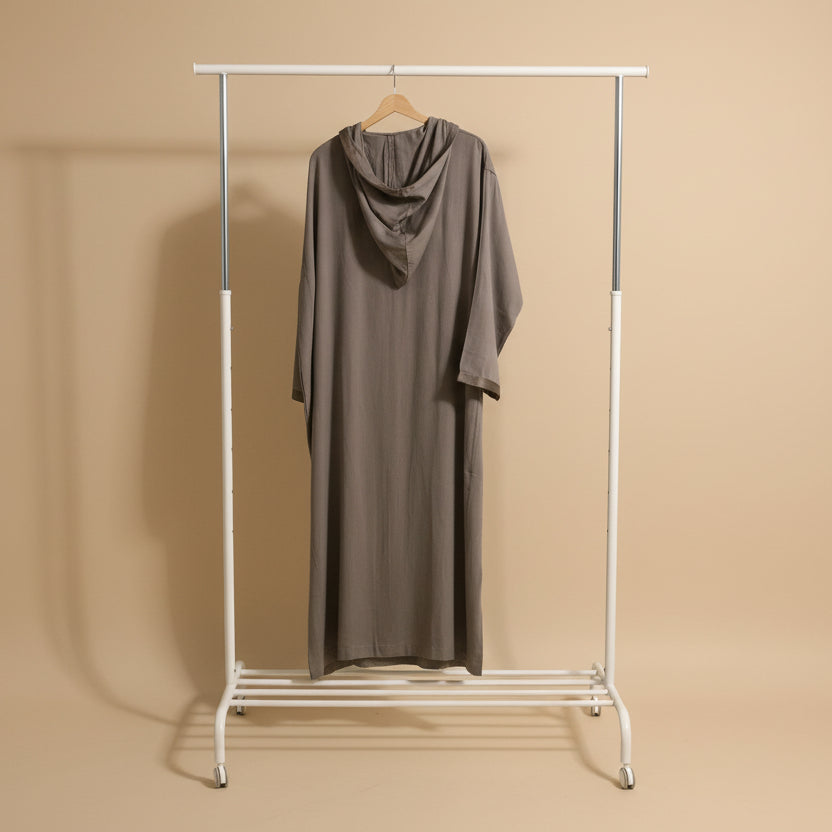 Silvery Grey Smooth Jallabiyya