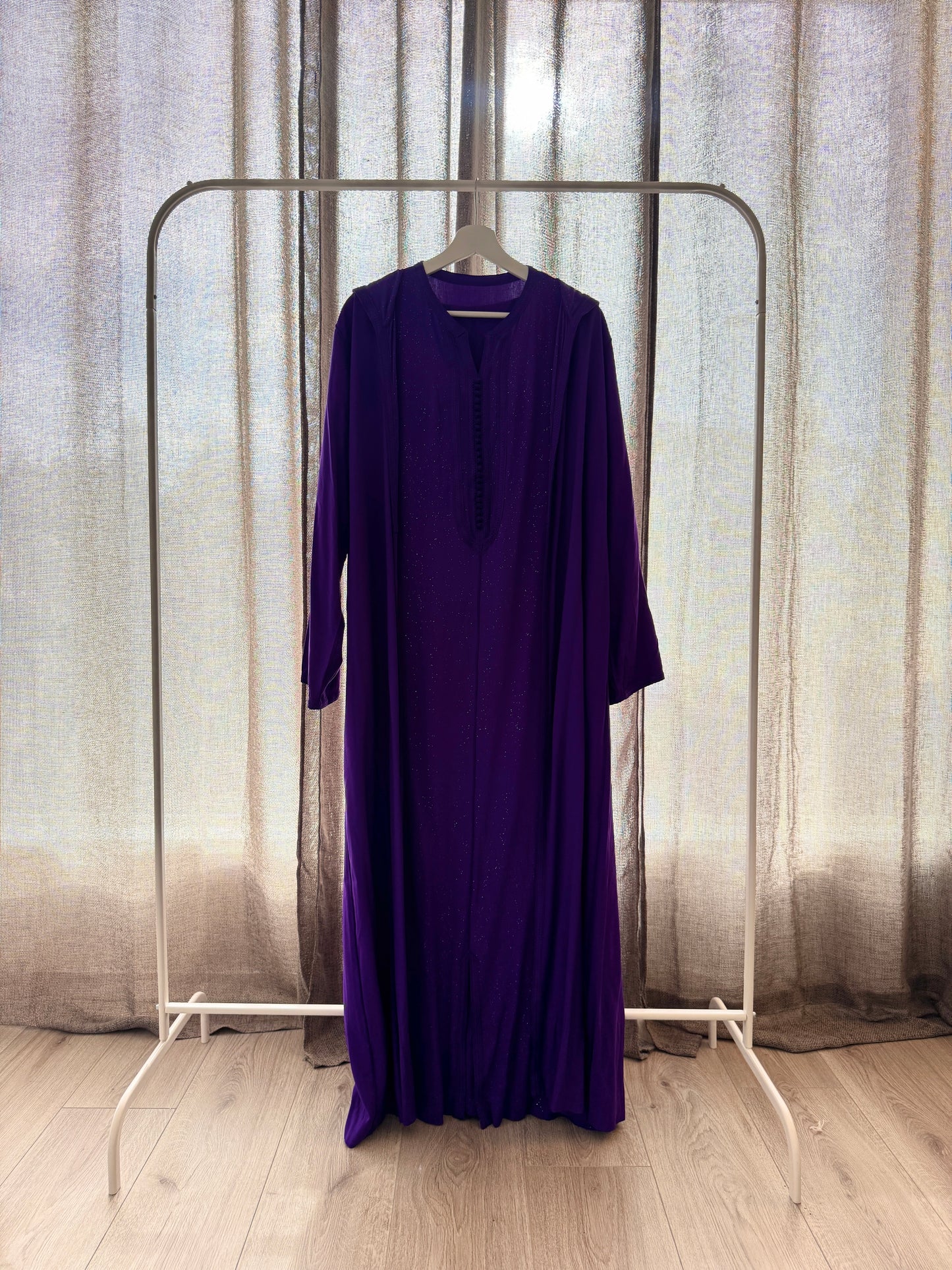 Luxurious & Sparkling Purple Kaftan Set