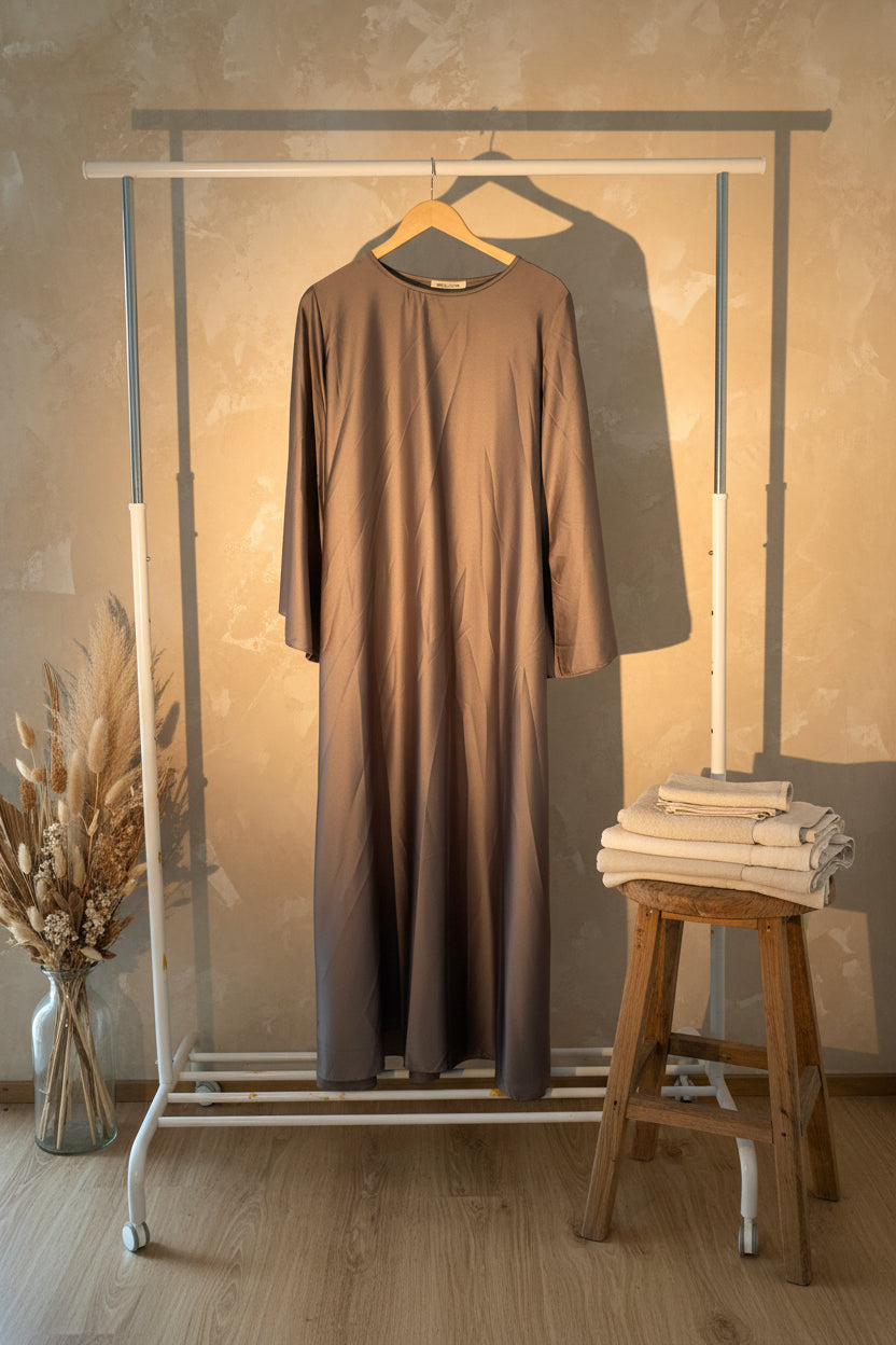 Taupe Ball Gown