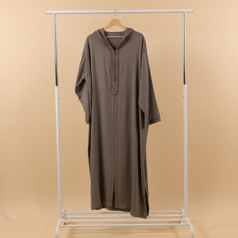 Silvery Grey Smooth Jallabiyya