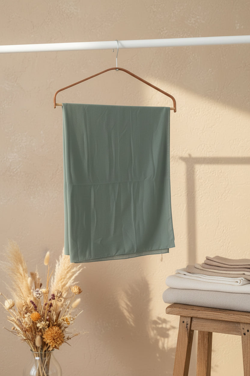 Pearly Pastel Green Jersey Hijab