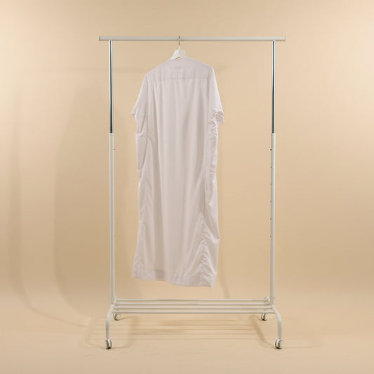 Short Sleeve White Thobe