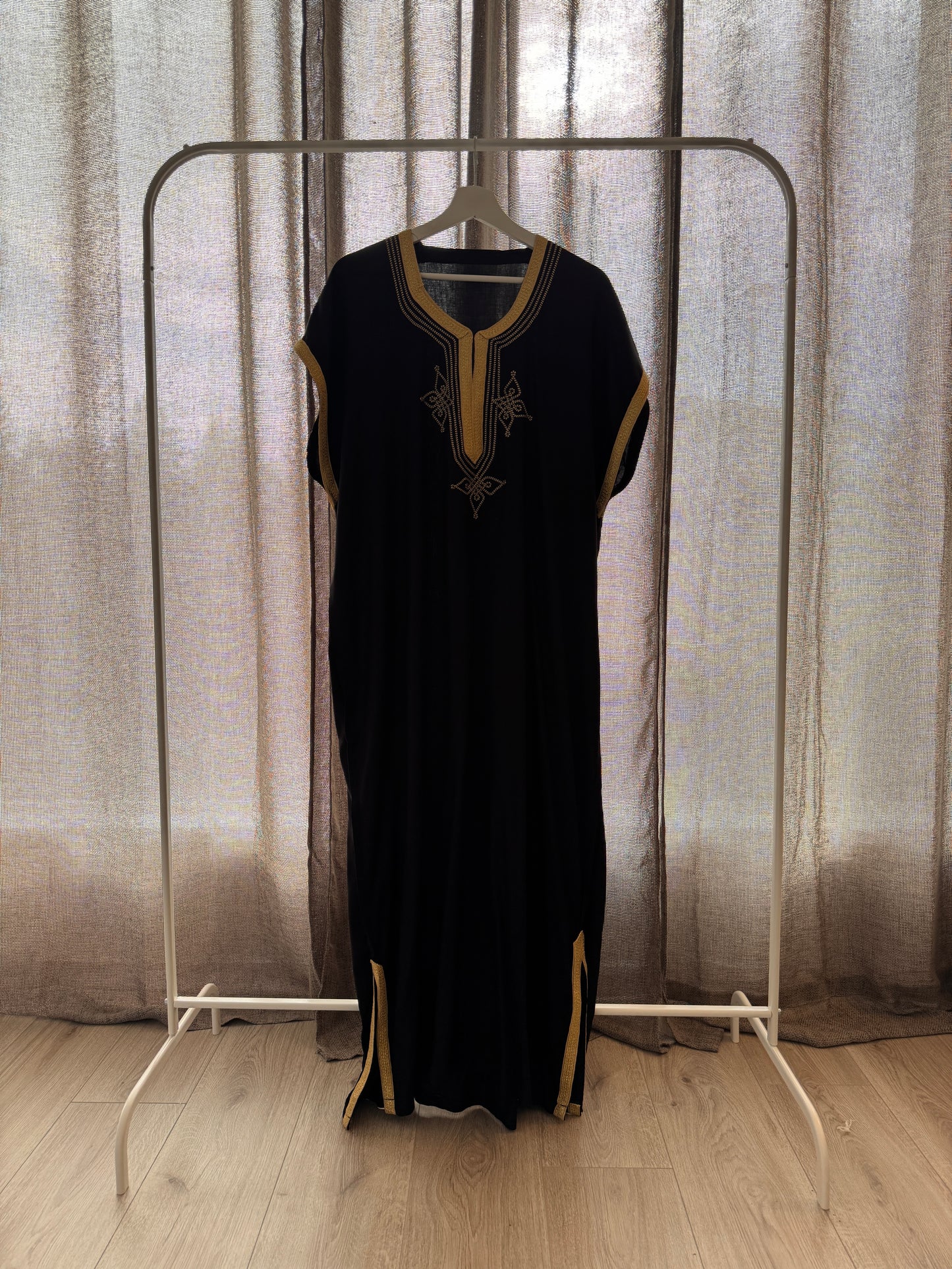 Black & Gold Home Kaftan