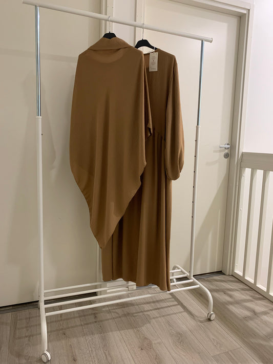 Stable Hazel Brown Khimar Set