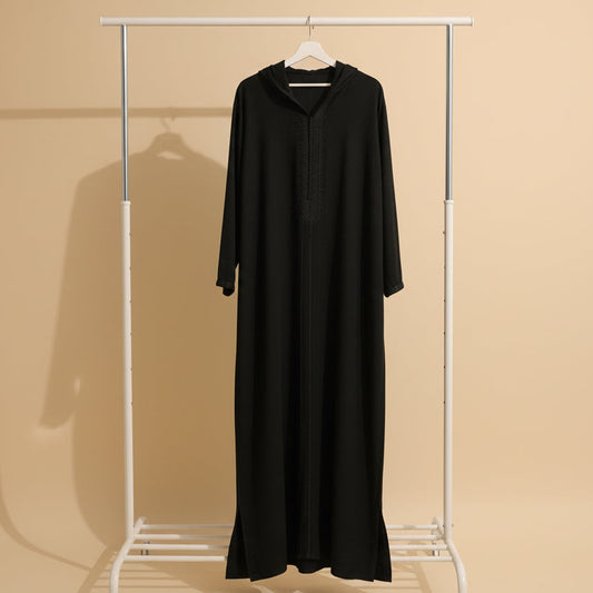 Black Cashmere Mlifa Jallabiyya