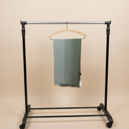 Fading Green Fluffy Scarf